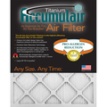 Accumulair Pleated Air Filter, 21" x 23.25" x 1", 4 Pack FI21X23.25A_4